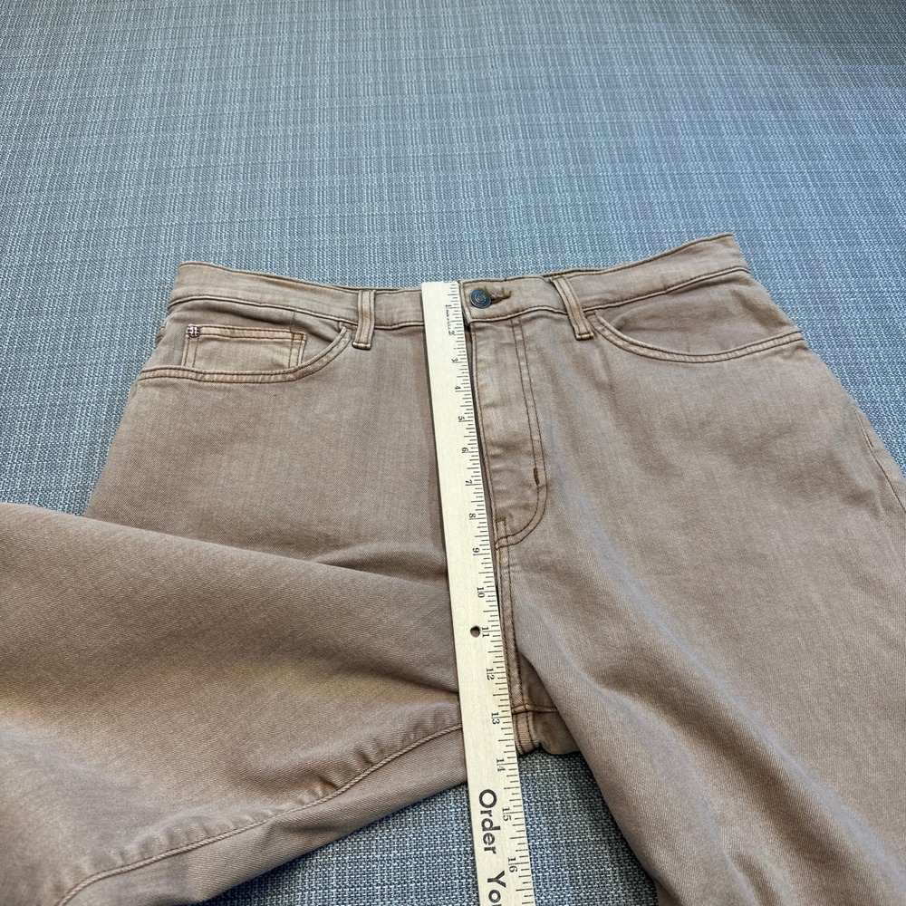 Hudson Jolene Wide Leg High Rise Jeans Pants size 31 Vintage Khaki Tan - Picture 9 of 12